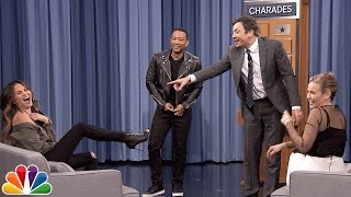 Charades with Chelsea Handler John Legend and Chrissy Teigen [upl. by Bihas]