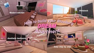 How To BUILD your DREAM BLOXBURG APARTMENT Super Easy 🏙️ [upl. by Auqinal266]