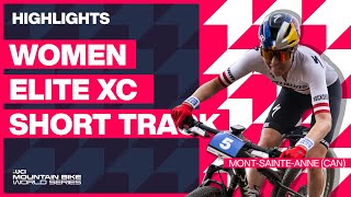 MontSainteAnne  Women Elite XCC Highlights  2023 UCI Mountain Bike World Cup [upl. by Glarum]