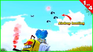 Hunt for Airdrops  Tacaz Gameplay 1vs4 PUBG Mobile [upl. by Bora]