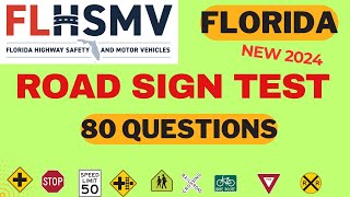 Florida DMV Road Sign Test  Florida DMV Practice Test  FLHSMV Test  80 questions [upl. by Isabel]