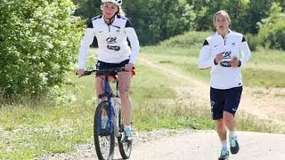 Equipe de France Féminine  quotrun and bikequot avec les Bleues [upl. by Atiran936]