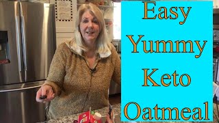 Keto Hot Porridge for Dan  Faux Oatmeal  Keto Connect Recipe Prep [upl. by Lachlan]