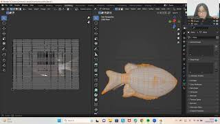 TEXTURING MODEL IKAN BICOLOR CHROMIS  PRAKTIKUM SISTEM MULTIMEDIA [upl. by Bower]