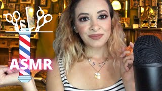 ASMR FLIRTY Latina Hairstylist comforts you Roleplay haircut personal attention [upl. by Aidni]