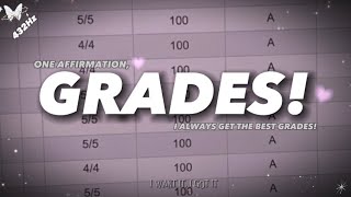 432Hz  GRADES  “I Always Get The Best Grades” One Affirmation [upl. by Raoul]