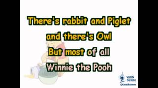 Winnie the Pooh Theme Karaoke Instrumental w Lyrics [upl. by Amitaf]