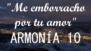 Armonía 10  Me emborracho por tu amor LETRALYRICS [upl. by Naujyt]