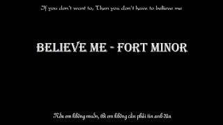 Believe me  Fort Minor VietsubKaraoke [upl. by Tyler]