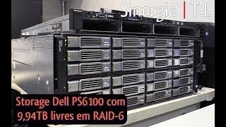 Storage Dell EqualLogic PS6100 com 994TB livres em RAID6 é melhor que NAS Qnap Synology Seagate [upl. by Atihana]