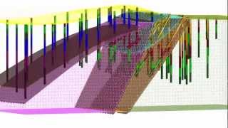 Brittle and ductile deformation modelled in 3D [upl. by Akeimahs]