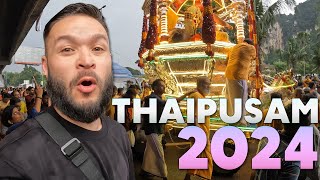 Thaipusam 2024 at the Batu Caves 🇲🇾  These monkeys are SCARY [upl. by Ybot592]