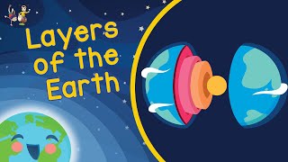 Layers Of The Earth  Structure Of The Earth Learning Videos For Kids [upl. by Durstin]