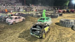 American Legion County Fair Bone Stock Feature Demolition Derby 2024 [upl. by Attenaz]