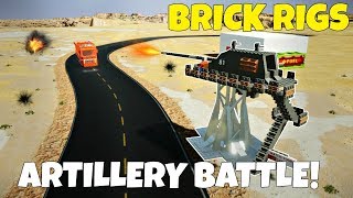 MULTIPLAYER LONG RANGE ARTILLERY CHALLENGE  Brick Rigs Multiplayer Challenge Gameplay [upl. by Jemmy]