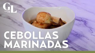 Receta de cebollas cambray marinadas  El complemento ideal para tus platillos [upl. by Nosral]