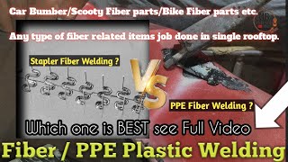 PlasticFiber welding car bumper repairingautomobilemechancialelectricalfiber [upl. by Allyn]