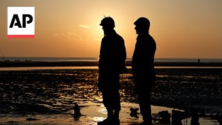 Sun rises over Normandy 80 years after DDay landings [upl. by Ocihc]