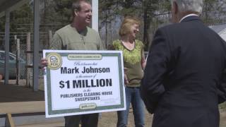 Publishers Clearing House Winners Mark Johnson From Dolgeville New York Wins 1 Million [upl. by Adamsen323]