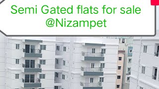 Sold out Ready to move flats for sale in Nizampet 1155 to 1532sft  2bhk 71lacs onwards [upl. by Elysee415]