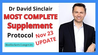 Dr David Sinclairs most complete supplement protocol update [upl. by Bebe238]