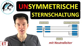 Unsymmetrische Sternschaltung mit idealem Neutralleiter  Mehrphasensysteme [upl. by Wedurn400]