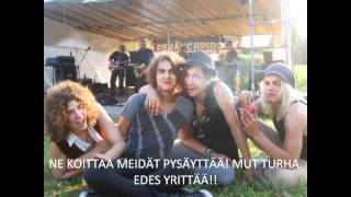 Pyhät tepot  Me ollaan mitä me ollaan with superfantsu karaoke lyrics [upl. by Acirret]