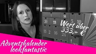 WOW Adventskalender lookfantastic 2018  Wert über 333 EURO [upl. by Lippold]