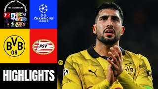 Borussia Dortmund vs PSV Eindhoven UEFA Champions League Achtelfinale Highlights [upl. by Rexanne]