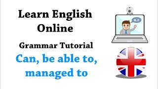 Learn English Grammar Can be able to managed to [upl. by Marijane]