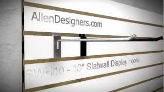 Slatwall 10 Inch Display Hooks [upl. by Atimed]