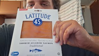 LATITUDE 45 SMOKED ATLANTIC SALMON REVIEW [upl. by Nevet]