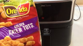 How To Make Crispy Golden Tator Tots On a Air Fryer  JoyOuce 58 Quart Air Fryer [upl. by Soutor117]