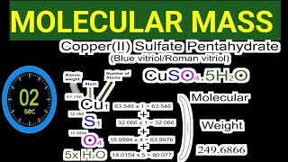 How to Calculate Molecular Mass Chemistry molecularmass [upl. by Estrellita34]