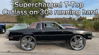 Supercharged TTop Cutlass on 30s running hard [upl. by Ennairak]