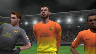 rumo ao estrelato PSP pes 2013 a volta fazendo gol time Barcelona mais difícil craque [upl. by Kobylak]