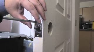 Unboxing amp installing a keyed entry door knob ASMR [upl. by Ahsinom617]