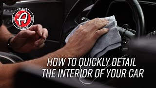 How To Quickly Detail The Interior of Your Car [upl. by Odnalo830]