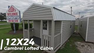 12x24 Gambrel Lofted Barn Shed with Porch [upl. by Karlis]