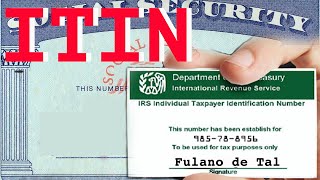 Como obtener un ITIN number  How to get ITIN  Individual Taxpayer Identification Number ITIN [upl. by Enailuj247]