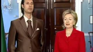 Mutassim Gaddafi meets Hillary Clinton at Washington [upl. by Noxaj122]