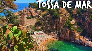 Hiszpania Tossa de Mar perełka Costa Brava 🌊☀️🌴Katalonia Zabytki ciekawostki jedzenie🥘 Wakacje [upl. by Oicangi]