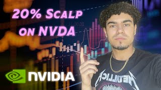 20 Scalp on NVDA  1 Minute Trade [upl. by Haidadej463]