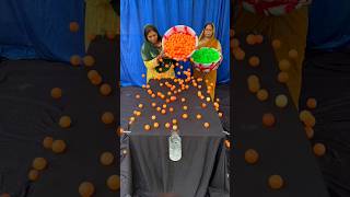 Wrold Best ping Pong Ball Roll Challange games shorts [upl. by Helbonna]