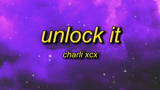 Charli XCX  Unlock It Lyrics ft Kim Petras amp Jay Park  lock it tiktok [upl. by Fonville]