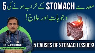 5 Main Causes of Stomach Issues amp Their Simple Solutions  Dr Haseeb Nawazs Expert Advice [upl. by Nauqat]