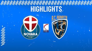 NovaraRenate 31  1 giornata  Serie C  Highlights [upl. by Ayel]