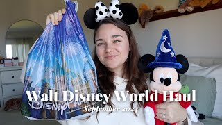 Walt Disney World Haul  September 2024  Pins Plushies Apparel amp More  Magically Katelyn [upl. by Ellertal]