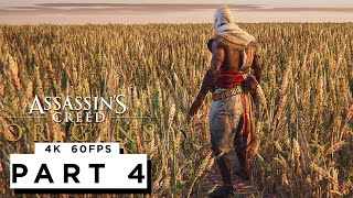 ASSASSINS CREED ORIGINS Walkthrough Gameplay Part 4  4K 60FPS  No Commentary [upl. by Mcconaghy]