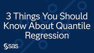 Three Things You Should Know about Quantile Regression [upl. by Lareena]